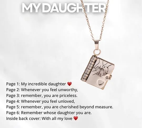 🔥HOT SALE🔥For Granddaughter and daughter - The Most Beautiful Chapter Book Necklace