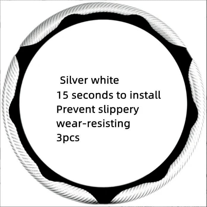 Non-Slip Car Steering Wheel Cover for 15 Inch Wheels