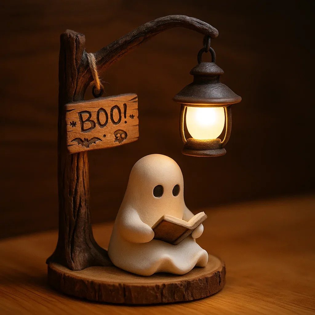 🔥 49% OFF - 👻📖Cute Spirit Reading Lantern - BOO!
