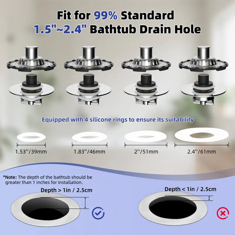 🔥3-in-1 Pop-up Sink Stopper🚿