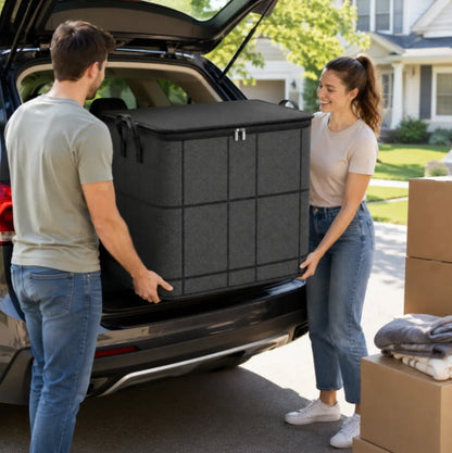 ⚡Hot Sales 49% OFF🔥Spacious Moving Storage Bin – Zippered Organizer for Quilts