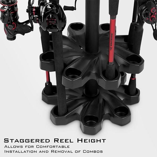 🔥 Fishing Rod Rack With Rotating Base