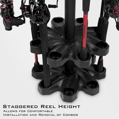 🔥 Fishing Rod Rack With Rotating Base