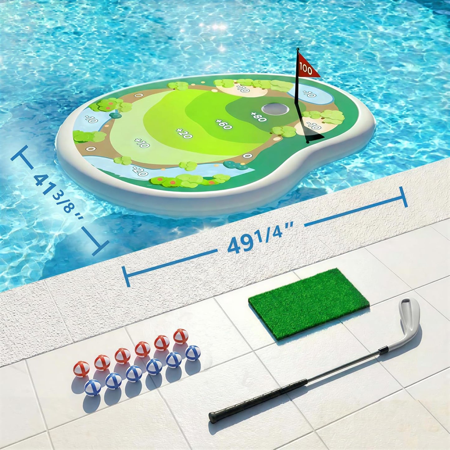 Children's Inflatable Golf Pool Toy