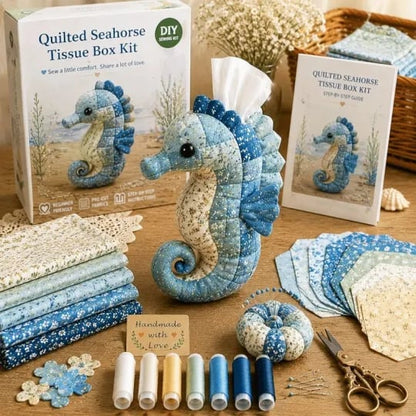 🎉🧵 "Clever Hands" Ocean Animals DIY Tissue Box Craft Kit