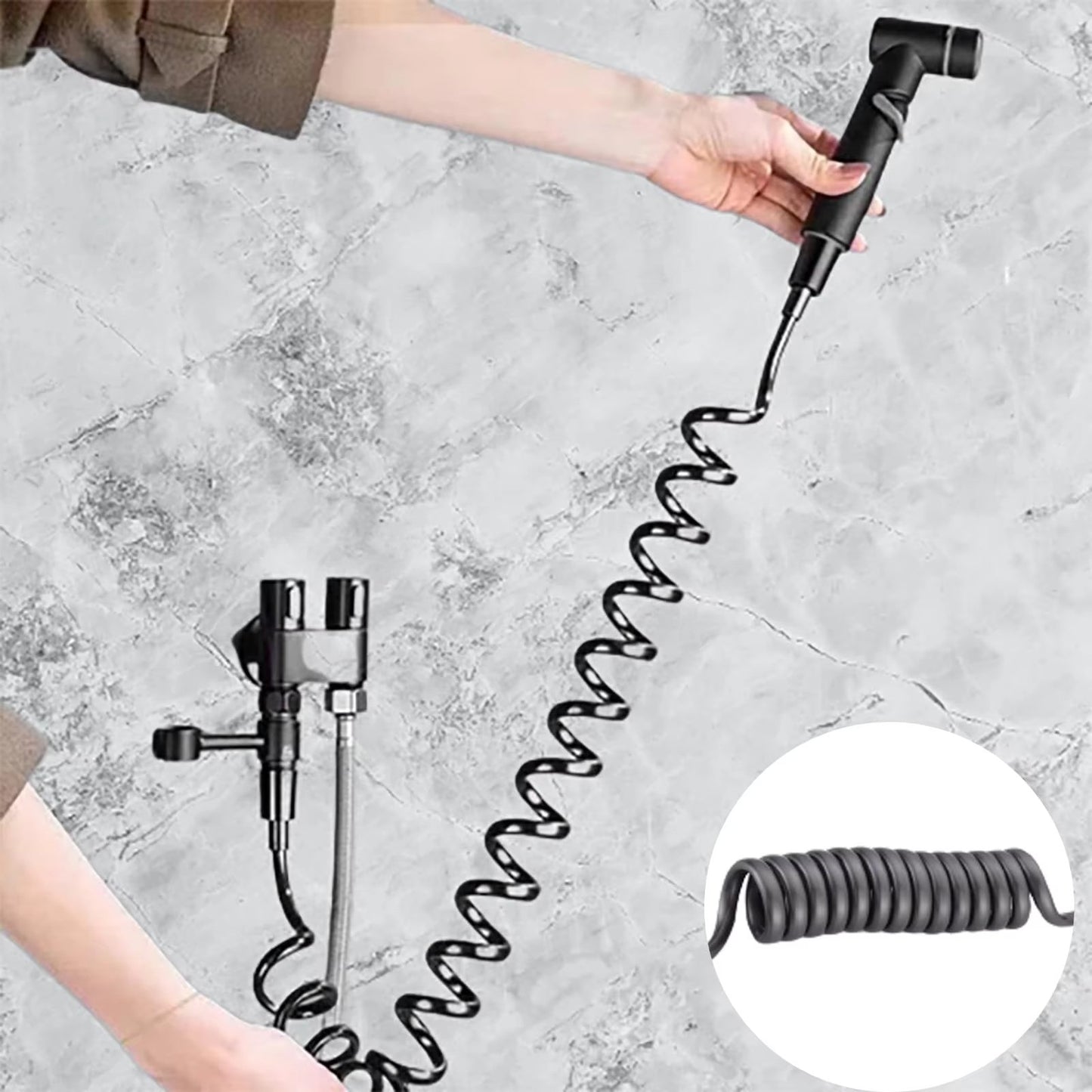 🎉1-In-2-Handheld Out Dual Control Valve Bidet Sprayer for Toilet