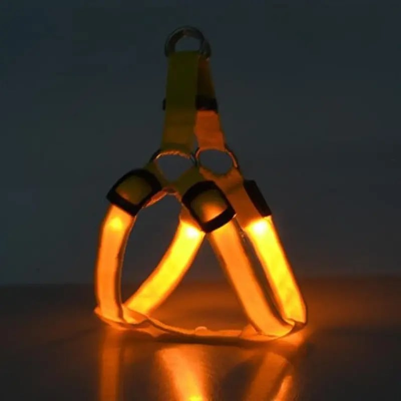 Fiber Optic LED Dog Harness