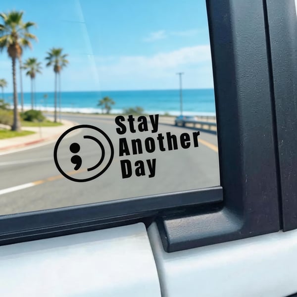 🔥LAST DAY 50% OFF - 🎗️Share Pack❤️ SAD Mental Health Awareness Car Decal (Set of 3)