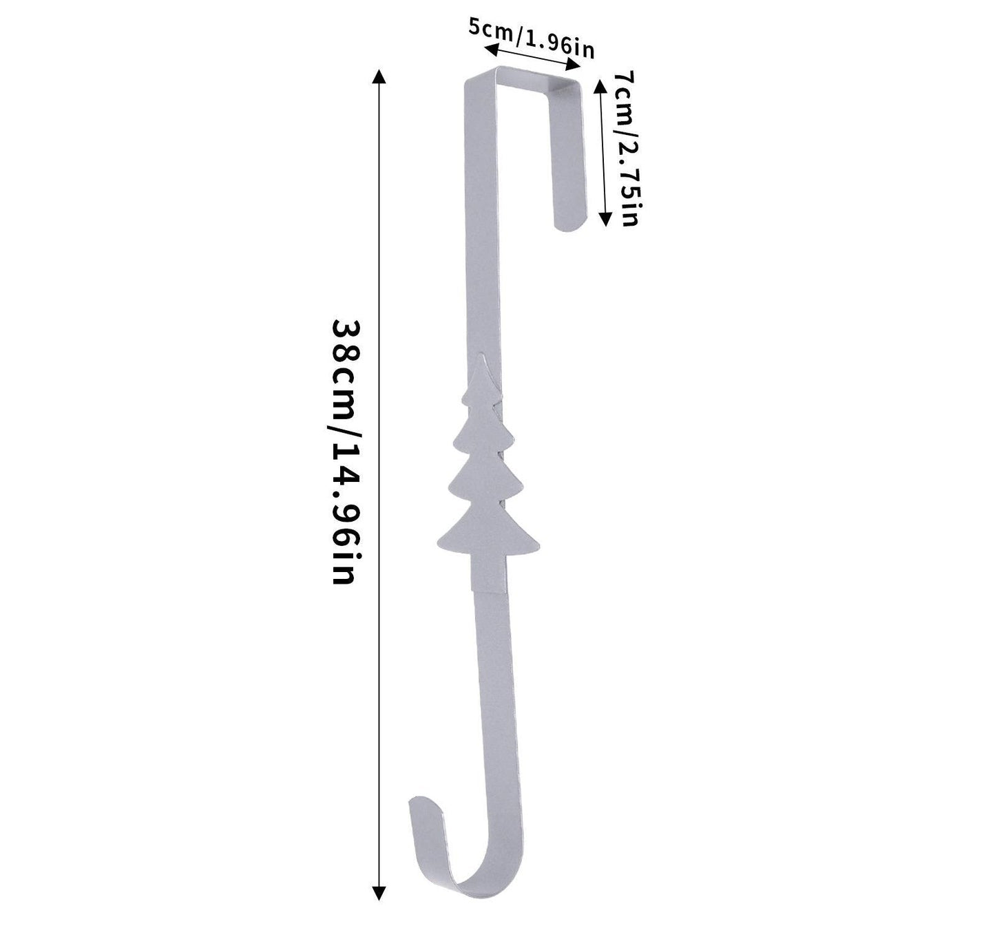 🎄 Metal Over The Door Wreath Hanger | Christmas Snowflake Tree Star Decor Hook🎅