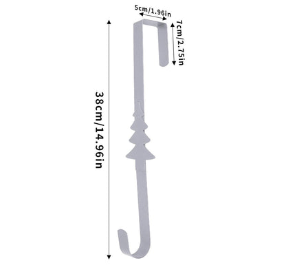 🎄 Metal Over The Door Wreath Hanger | Christmas Snowflake Tree Star Decor Hook🎅