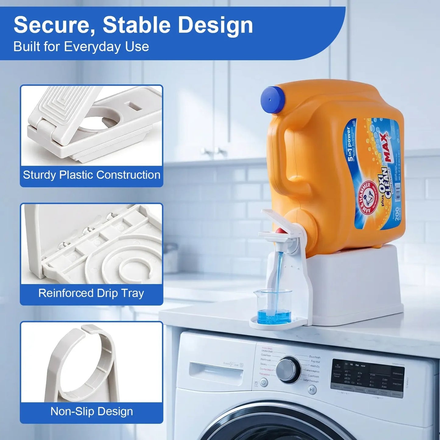 Laundry Detergent Dispenser Cup Holder