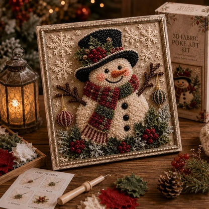 ✨Hot 30% OFF🌹🎄 3D Christmas Fabric Poke Art Kit