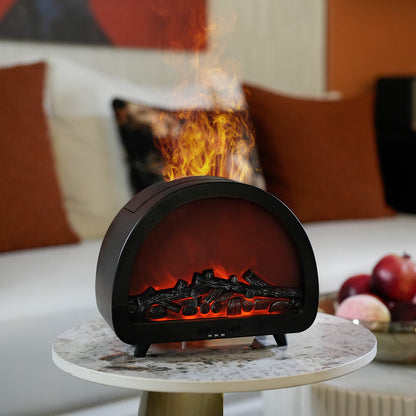 Fireplace Flame Essential Oil Diffuser - 7 Color Ultrasonic Aromatherapy Humidifier