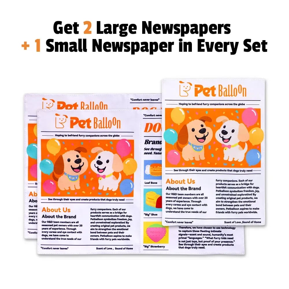 Interactive Newspaper Dog Toy