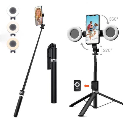 🔥Last Day Discount 49% Off📱New 6 in 1 Selfie Stick With Fill Light