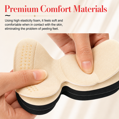 2 Pairs Soft Cushion Heel Liners – Anti-Slip Heel Protectors for Better Shoe Fit & Comfort
