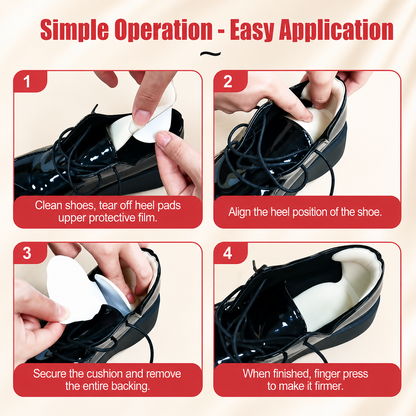 2 Pairs Soft Cushion Heel Liners – Anti-Slip Heel Protectors for Better Shoe Fit & Comfort