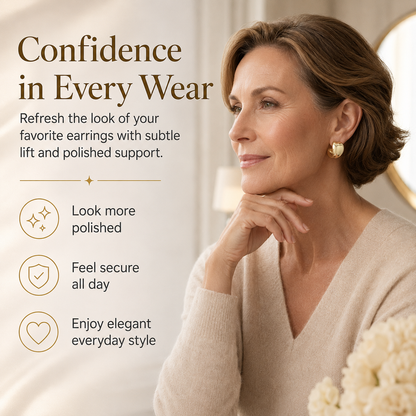 🔥14K Gold Plated Earring Lifters - Lift & Support Heavy Earrings For A Perfect