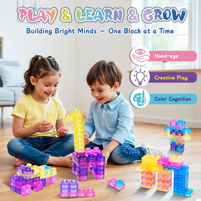 Jelly Block - 40 PCS Sensory Soft Building Blocks
