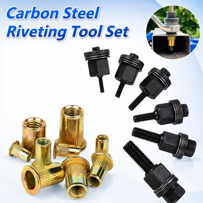 🔥Limited Time 50% Off✨Head Rivet Nut Tool, M3 M4 M5 M6 M8 M10 Rivnut Kit