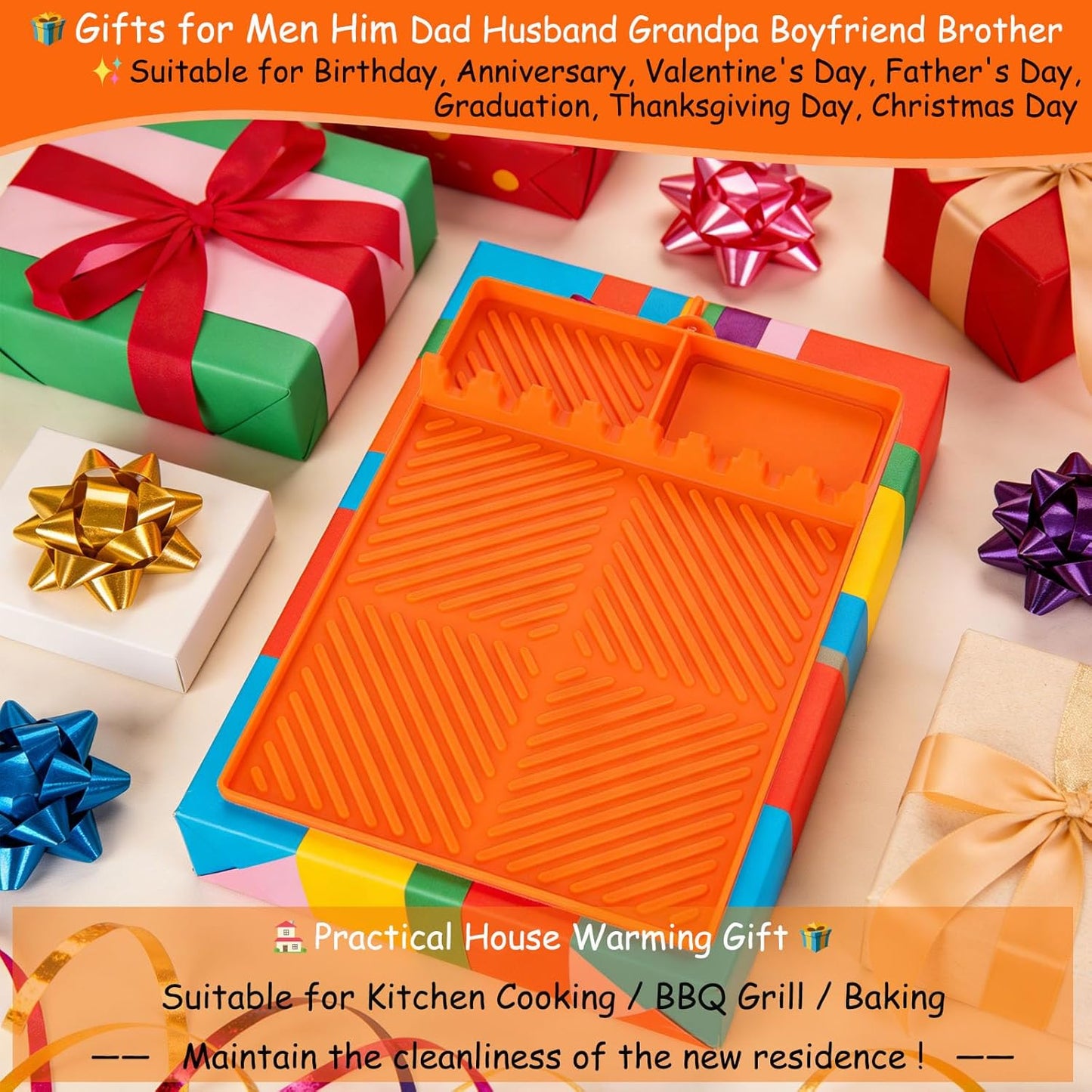 🔥Silicone Tools Mat for Griddle Kitchen Cooking Baking Countertop