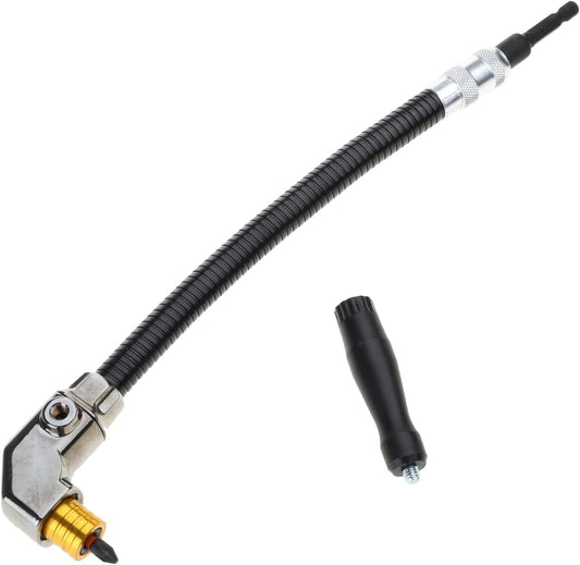 🔧 Flexible 90‐Degree Right‐Angle Drill Attachment with Long Flexible Shaft