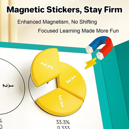 Kids Magnetic Fraction Board Book – Interactive Math Learning Toy For Early Learners