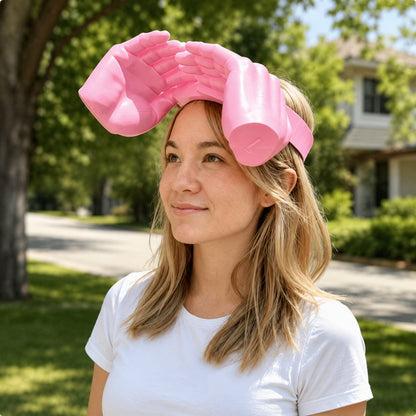 🤫Funny Headband, Quirky Headwear, Sunshade Hat, 3D Printing
