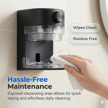 Wall-mounted automatic toothpaste dispenser, suitable for both children and adults.