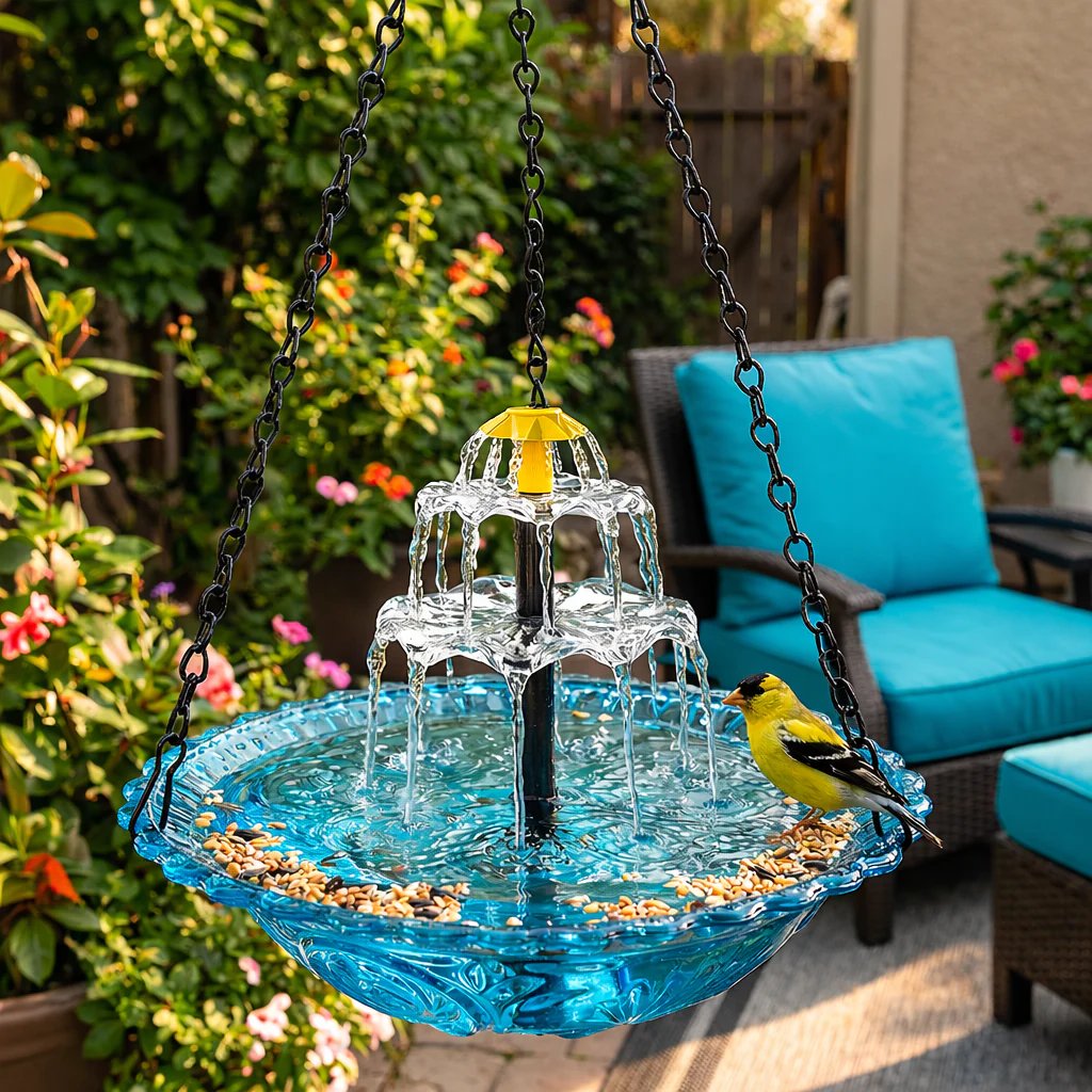 🔥🔥Solar Cascade Hanging Bird Bath Fountain🎁Buy 2 Free Shipping