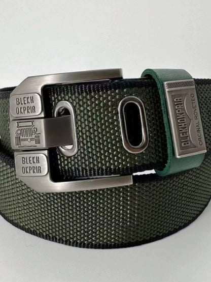 ✨Textured Nylon Strap Utility Belt  Ideal for Hiking, Camping & Daily Streetwear Outfits