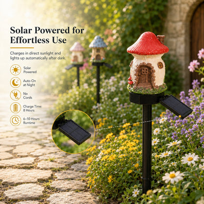 🍄🏡 Solar Mushroom Garden Light – Create a Cozy Fairy-Tale Glow Outdoors 🌙