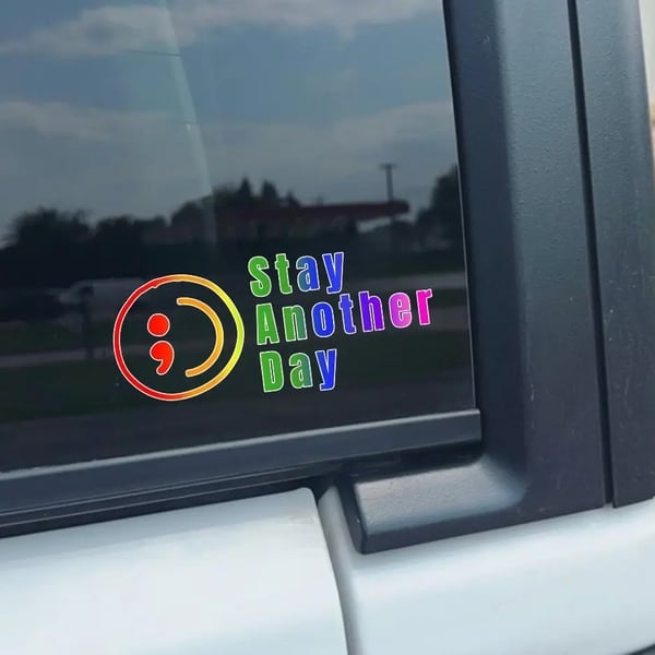 🔥LAST DAY 50% OFF - 🎗️Share Pack❤️ SAD Mental Health Awareness Car Decal (Set of 3)
