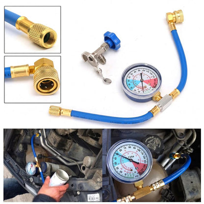 ⏳Time-Limited Special⏰R134a AC Refrigerant Charging Hose with Gauge – Universal & Easy DIY Tool 🔧