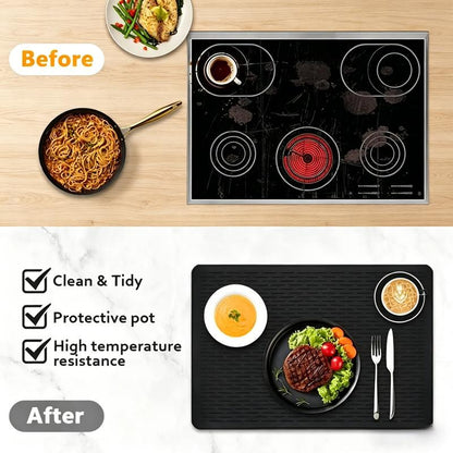 🍳Silicone Stove Top Cover Mat, Fits Many Stove Top Types