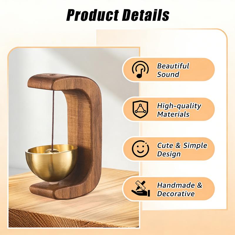 🔥Limited Time 50% Off✨Suction Door Type Solid Wood Wind Chime