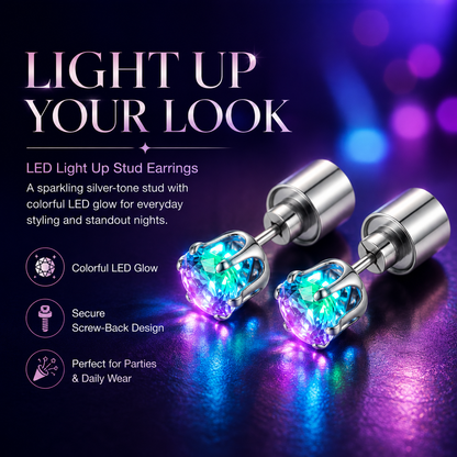 🔥Light Up Crystal Stud Earrings