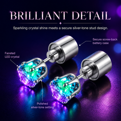 🔥Light Up Crystal Stud Earrings