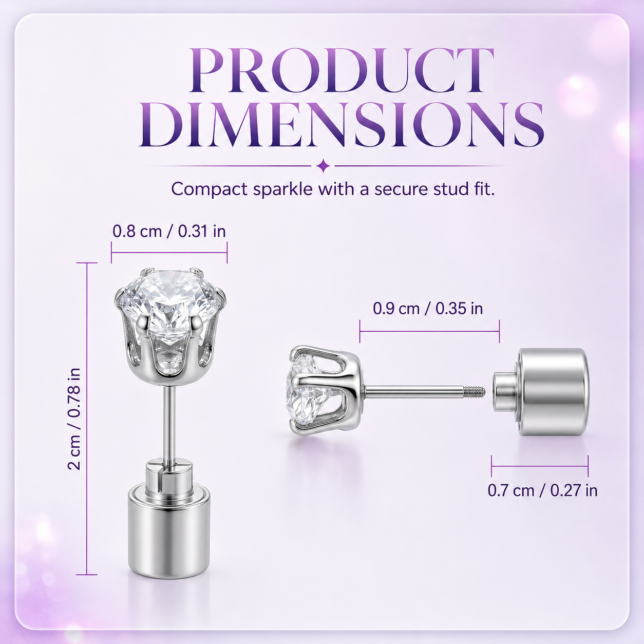 🔥Light Up Crystal Stud Earrings