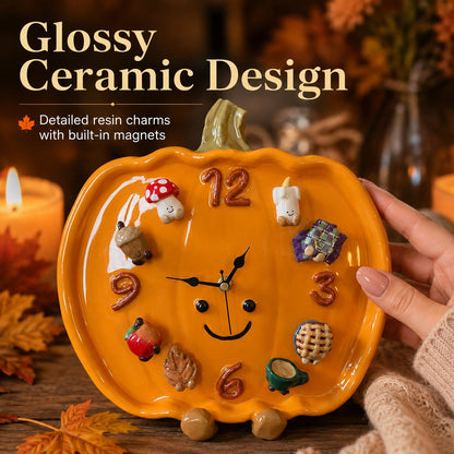 💥 LAST DAY 49% OFF 🎃 Interchangeable Magnetic Charm Pumpkin Clock
