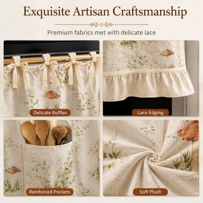 🎃Oven Skirt Curtain with Pockets🍄