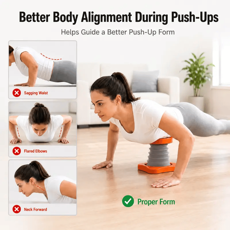 💪 SPRING‑LOADED PUSH‑UP BOOST TRAINER | HOME GYM FOR BEGINNERS