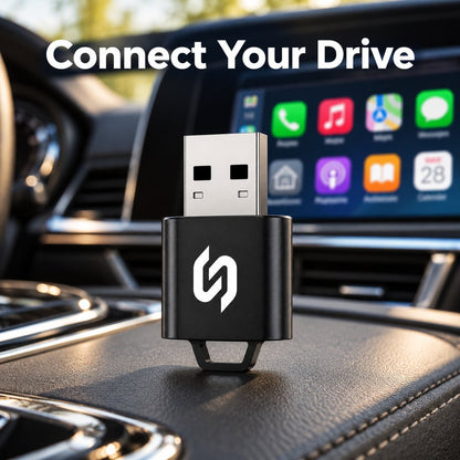 2-in-1 Wireless CarPlay and Android Auto USB-A Adapter
