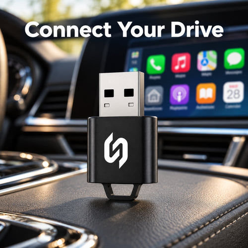 2-in-1 Wireless CarPlay and Android Auto USB-A Adapter