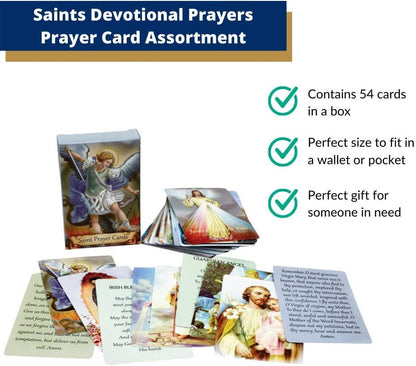 🙏Catholic Faux Leather Holy Card Holder – Pocket Prayer Card Organizer with Snap Closure🎁