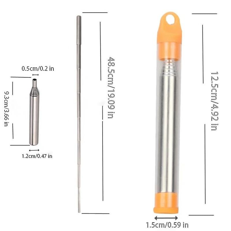 Telescopic Portable Blow Fire Tube - Collapsible High Effective Camping Equipment - Outdoor Cooking Hiking BBQ Fire Pipe