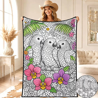 Coloring Blanket🖍️ Color It. Wash It. Repeat It! 🔄✨