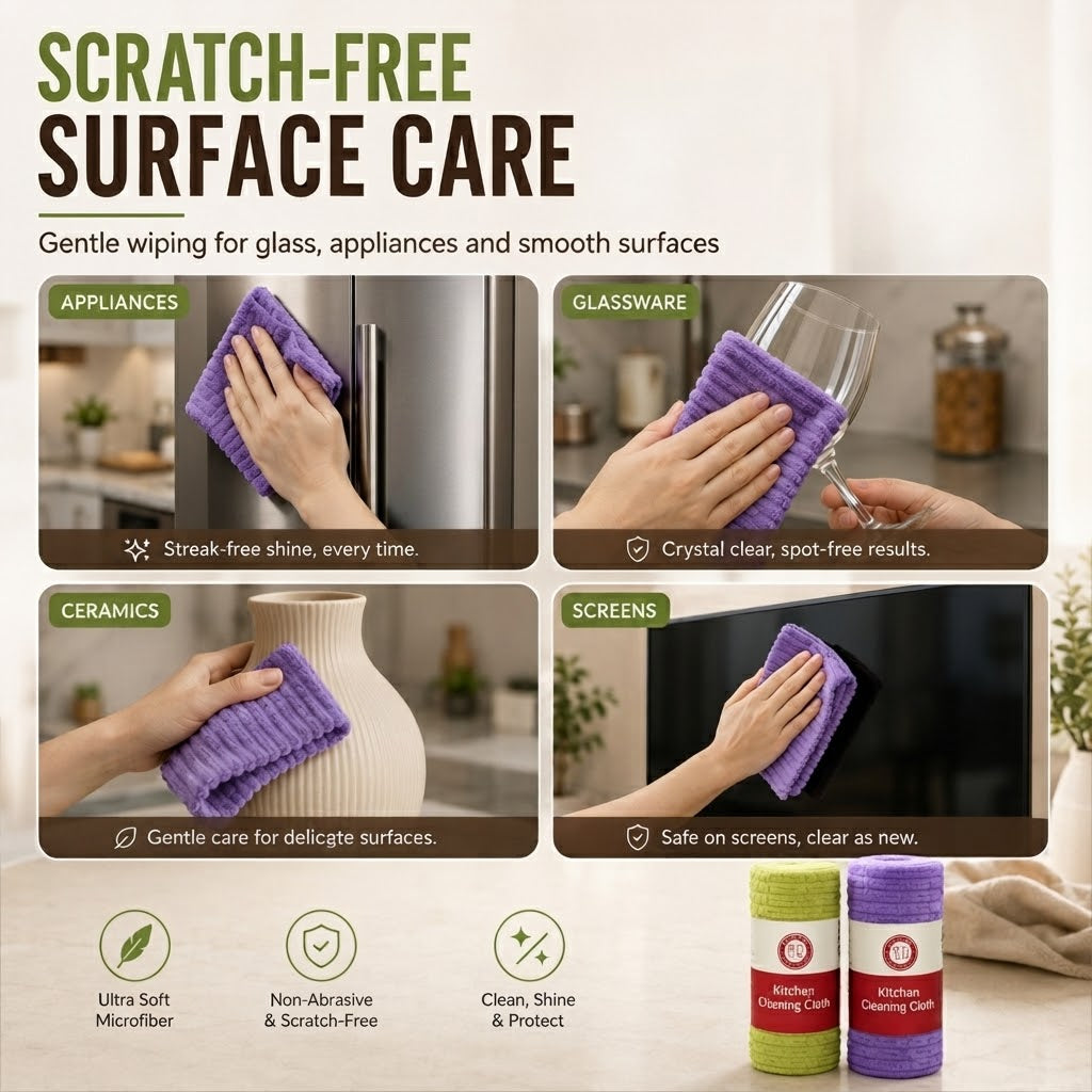 Multipurpose Reusable Tear-Off Cleaning Cloth Roll