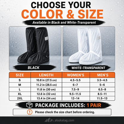 🌧️ Reusable Waterproof Boot Covers for Rain, Mud & Snow🔥