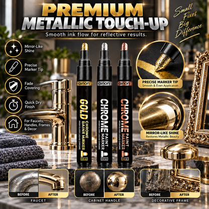 Restore Metal Shine Instantly! Scratch Repair Chrome Paint Marker